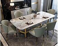 Vintage Six Seater Dining Table Set Vintage Six Seater Dining Table Set