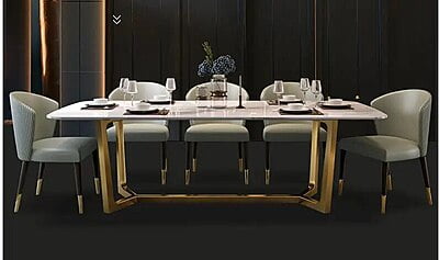 Vintage Six Seater Dining Table Set Vintage Six Seater Dining Table Set