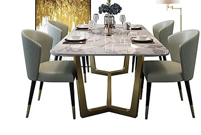 Vintage Six Seater Dining Table Set Vintage Six Seater Dining Table Set