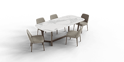 Vintage Six Seater Dining Table Set Vintage Six Seater Dining Table Set