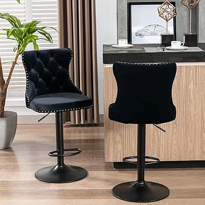 VIKINTERIO Swivel Adjustable Height Stool (Set of 2)