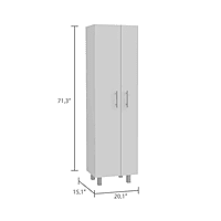 Vikinterio Broom Cabinet Pantry Cabinet