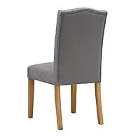 VIKINTERIO Modern Gulmurg Dining Chair - Dark Gray Fabric