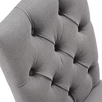 VIKINTERIO Modern Gulmurg Dining Chair - Dark Gray Fabric VIKINTERIO Modern Gulmurg Dining Chair - Dark Gray Fabric