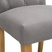 VIKINTERIO Modern Gulmurg Dining Chair - Dark Gray Fabric