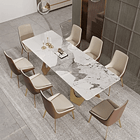 Vikinterio SS Eight Seater Dining Table Set Vikinterio SS Eight Seater Dining Table Set