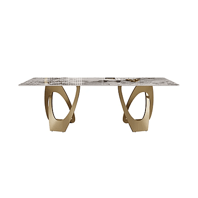 Vikinterio SS Eight Seater Dining Table Set