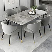 Gulmurg Italian Marble Six Seater Dining Table Set Gulmurg Italian Marble Six Seater Dining Table Set