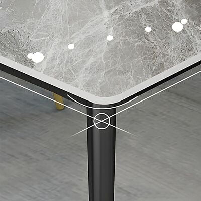 Gulmurg Italian Marble Six Seater Dining Table Set Gulmurg Italian Marble Six Seater Dining Table Set