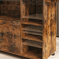 VIKINTERIO Wood Kitchen Island