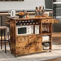 VIKINTERIO Wood Kitchen Island