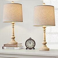 21" Retro Style Farmhouse Table Lamp Sets of 2 for Living Room