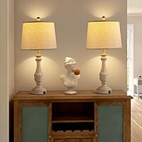 Vikinterio Farmhouse Table Lamps Set of 2 for Living Room Vikinterio Farmhouse Table Lamps Set of 2 for Living Room