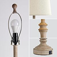 Vikinterio Farmhouse Table Lamps Set of 2 for Living Room Vikinterio Farmhouse Table Lamps Set of 2 for Living Room