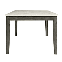 VIKINTERIO Malabar Dining Table with Marble Top and Six Upholstory Chairs VIKINTERIO Malabar Dining Table with Marble Top and Six Upholstory Chairs