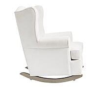 Vikinterio Wingback Rocking Chair with Puffy Vikinterio Wingback Rocking Chair with Puffy
