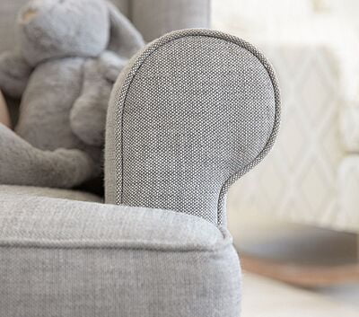Vikinterio Wingback Rocking Chair with Puffy Vikinterio Wingback Rocking Chair with Puffy