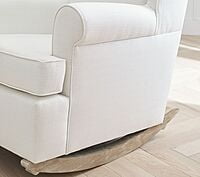 Vikinterio Wingback Rocking Chair with Puffy Vikinterio Wingback Rocking Chair with Puffy