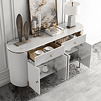 Vikinterio 55.1" Modern Marble Top Buffet & Sideboard Vikinterio 55.1" Modern Marble Top Buffet & Sideboard