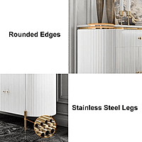 Vikinterio 55.1" Modern Marble Top Buffet & Sideboard Vikinterio 55.1" Modern Marble Top Buffet & Sideboard