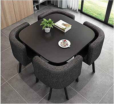 Modern Square Sape Saving Dining Table And Chair Set Dining Table and Chair For Dining Room