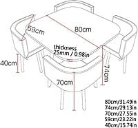 Modern Square Sape Saving Dining Table And Chair Set Dining Table and Chair For Dining Room