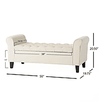 Vikinterio Norway Armed Storage Bench Vikinterio Norway Armed Storage Bench