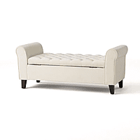 Vikinterio Norway Armed Storage Bench Vikinterio Norway Armed Storage Bench