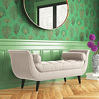 Vikinterio Venice Upholstered Bench Vikinterio Venice Upholstered Bench