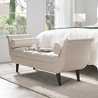 Vikinterio Venice Upholstered Bench Vikinterio Venice Upholstered Bench