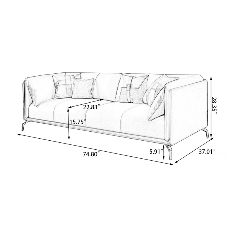 Vikinterio Calcutta 3 Seater Sofa Vikinterio Calcutta 3 Seater Sofa