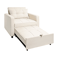 Vikinterio 3 in 1 Convertible Chair Bed, Lounger Sleeper Chair Bed, Linen Sofa Bed Sleeper Armchair Vikinterio 3 in 1 Convertible Chair Bed, Lounger Sleeper Chair Bed, Linen Sofa Bed Sleeper Armchair