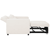 Vikinterio 3 in 1 Convertible Chair Bed, Lounger Sleeper Chair Bed, Linen Sofa Bed Sleeper Armchair Vikinterio 3 in 1 Convertible Chair Bed, Lounger Sleeper Chair Bed, Linen Sofa Bed Sleeper Armchair
