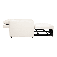 Vikinterio 3 in 1 Convertible Chair Bed, Lounger Sleeper Chair Bed, Linen Sofa Bed Sleeper Armchair Vikinterio 3 in 1 Convertible Chair Bed, Lounger Sleeper Chair Bed, Linen Sofa Bed Sleeper Armchair
