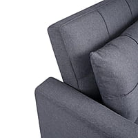Vikinterio 3 in 1 Convertible Chair Bed, Lounger Sleeper Chair Bed in Gray Linen Fabric Vikinterio 3 in 1 Convertible Chair Bed, Lounger Sleeper Chair Bed in Gray Linen Fabric