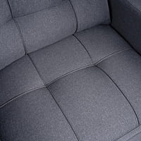 Vikinterio 3 in 1 Convertible Chair Bed, Lounger Sleeper Chair Bed in Gray Linen Fabric Vikinterio 3 in 1 Convertible Chair Bed, Lounger Sleeper Chair Bed in Gray Linen Fabric