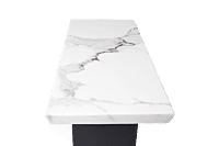 Vikinterio U Shape White Marble Coffee Table Vikinterio U Shape White Marble Coffee Table