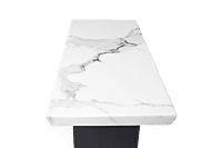 Vikinterio U Shape White Marble Coffee Table