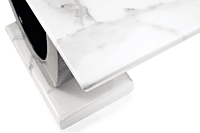 Vikinterio U Shape White Marble Coffee Table Vikinterio U Shape White Marble Coffee Table