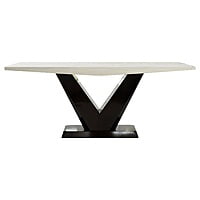 57 Marble Top Dining Table Set with Six Chairs 57 Marble Top Dining Table Set with Six Chairs