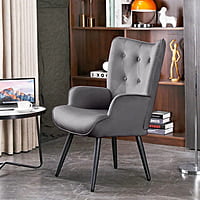 Vikinterio Upholstered Wingback Chair Vikinterio Upholstered Wingback Chair