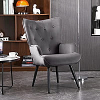 Vikinterio Upholstered Wingback Chair Vikinterio Upholstered Wingback Chair