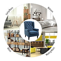 Vikinterio Morrisa Wingback Chair Vikinterio Morrisa Wingback Chair