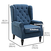 Vikinterio Morrisa Wingback Chair Vikinterio Morrisa Wingback Chair