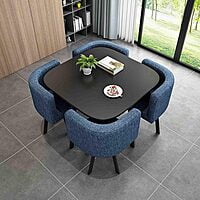 VIKINTERIO Maxico Space Saving Four Seater Dining Table Set