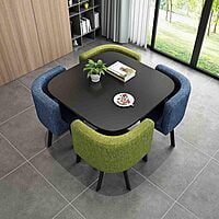 VIKINTERIO Maxico Space Saving Four Seater Dining Table Set