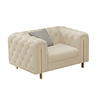 Tufted Split-Back Tuxedo Arm Chesterfield Sofa for Living Room