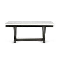 WL Marble Top With Wooden Base Frame Six Seater Dining Set WL Marble Top With Wooden Base Frame Six Seater Dining Set