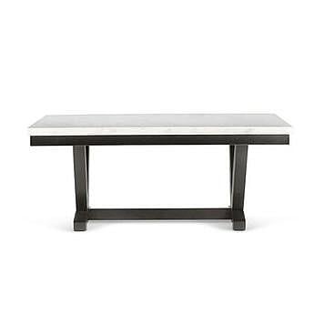 WL Marble Top With Wooden Base Frame Six Seater Dining Set WL Marble Top With Wooden Base Frame Six Seater Dining Set
