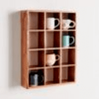 Lia Alice Wood Mug Shelf Lia Alice Wood Mug Shelf